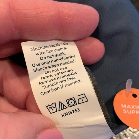 Champion 9 bra navy blue new year resolution work out wear nwt - Picture 8 of 8